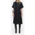 Closed Midi Length Sleeve Dress Black
