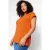 Trendyol Curve Dames Oranje Effen Kort Oversized Grote maten T-shirts