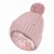 Dames Geribbelde Cuffed Thermisch Geïsoleerde Winter Pompon Muts