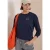 Sweatshirt met ronde hals en trekkoord