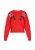 faina Trui  rood / zwart / parelwit