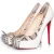 Witte plateau spikeschoenen