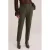 WE Fashion tapered pantalon – donkergroen
