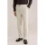 WE Fashion regular gestreepte pantalon met linnen beige