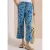 Cecil Dames 7/8-broek met High Waist en Wide Leg pijpen in een Loose Fit pasvorm in Blauw