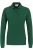 HAKRO 215 Regular Fit Dames poloshirt met lange mouwen donkergroen, Effen