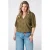 MS Mode rechtvallend blousetop Plus Size – olijfgroen