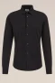 Fundamentals – Heren slim fit overhemd – Slim Fit – Zwart – Katoen –