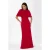 Maxi Jurk met Crewneck en Cape Accessoire