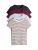 The Set Gebreid vest  navy / lichtblauw / wijnrood / wit
