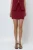 Hoge Taille Bordeau Slim Fit Mini Rok