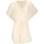 Sarlini Dames tuniek strandjurk polyester chiffon effen off-white