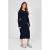 LOVE2WAIT midi zwangerschapsjurk met split – marineblauw