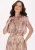 Faina Blouse Dames Bruin Veelkleurig