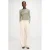 Grace & Mila wide leg regular waist pantalon met krijtstreep lichtgeel