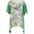 Bedrukte Stretch Jersey Top met puntige zoomlijn Plus Size
