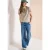 Cecil Dames Blouse met korte mouwen en gespleten hals in Beige