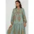 Geprinte Viscose Maxi-jurk met Hemd-kraag
