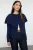 TRENDYOLMİLLA Dames Donkerblauw Effen Lang Regular fit Vesten