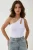 Slim Fit Asymmetrische Kraag Uitsnede Body Top