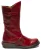 Fly London Dames Rode MES 2 Wedge Heel Buckle Mid-Calf Leren Zip Platform Laarzen