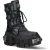New Rock halfhoge lederen platformlaarzen-WALL373-S3