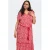 ONLY CARMAKOMA maxi jurk met print Plus Size – rood