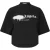 Palm Angels Milano Crop-T-shirt voor dames (Zwart, Wit)