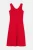 Trendyol Curve Dames Rood Effen Midi Mouwloos Casual A-lijn Grote maten Jurk