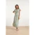 Smashed Lemon 24032 stretch maxi jurk met ornament print |
