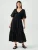 St MRLO Jurk ‘LUCA TIERED DRESS’  zwart