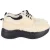 Celine Levering Schapenvacht Platform Sneakers in Crème Wol