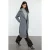 TRENDYOLMİLLA Dames Grijs Effen Lang Oversized Jassen