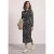 Midi-jurk met boothals en print