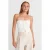 Draagbare Strapless Crop Blouse voor Dames met Strikdetail