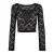 Lange mouw kanten blouse grote maten vrouwen Urban Classics