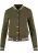 Urban Classics Sweatvest  olijfgroen / wit
