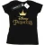 Disney Dames/Dames Prinses Kroon Logo Katoenen T-Shirt (Zwart)