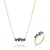 Orphelia ‘Novel’ Dames 925 Sterling Zilveren Set: Ketting + Ring – Gouden SET-7534