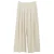comma wide leg casual broek met plooien – zand