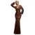 Puffermouw Jurk Versierd Met Sequins Dames Goddiva Maxi