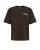 WE Fashion Shirt  lichtblauw / donkerbruin / wit