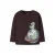 NAME IT MINI rechtvallende longsleeve met print – bruin