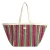 Wouf Shopper  lichtbeige / groen / pink / zwart