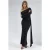 Asymmetrische Bodycon Maxi-jurk met Split