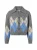 Marc O’Polo Gebreid vest  beige / blauw / grijs