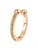 Hey Happiness Oorbellen ‘Green Cuff’  rose-goud