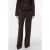 VERO MODA wide leg high waist casual broek donkerbruin