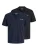 JACK & JONES Shirt  donkerblauw / zwart / wit