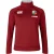 Canterbury Dames-rugbyfleece met kwartrits van de British & Irish Lions 2025 (Rode Dahlia)